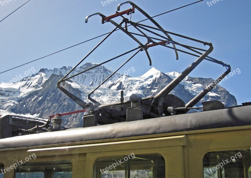 Wengernalpbahn Virgin Bernese Oberland Pantograph Catenary