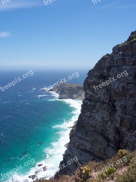 Cape South Africa Cape Of Good Hope Cape Point Sea