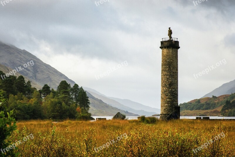 Glenfinnan Monument Scotland Highlands Landmark