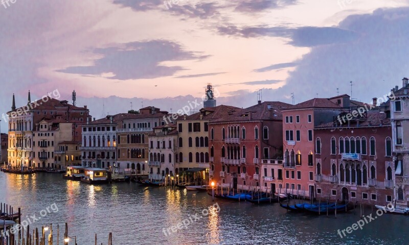 Venice Sunset Italy Europe Travel