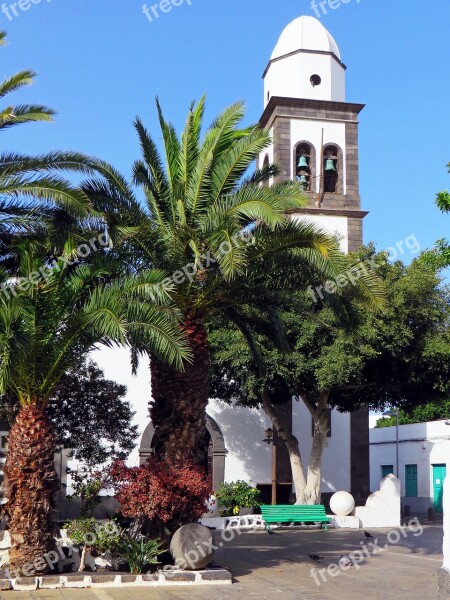 Spain Canary Lanzarote Arrecife Church