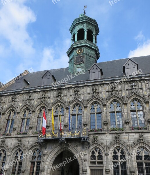 Belgium Mons City Hall Belfry Architecture