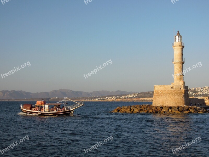 Chania Crete Island Greek Rocks Nature