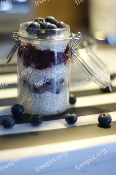 Blackberry Blueberry Healthy Food Tapioca