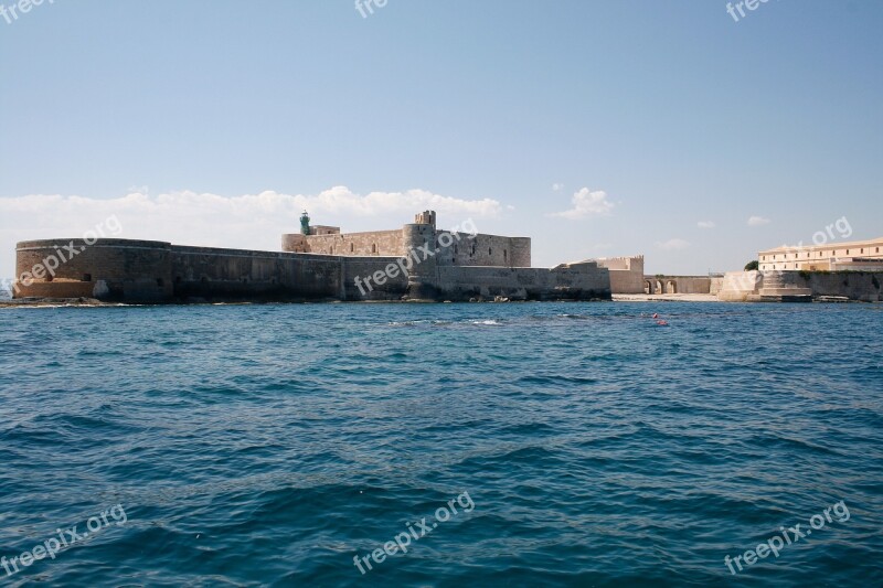 Ortigia Strong Sea Landscape Sicily