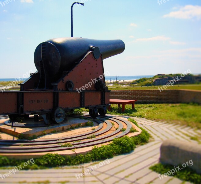 Cannon Gun Military Fort Exterior Wall