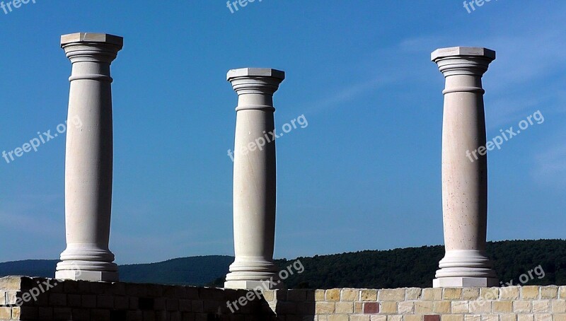 Antiquity Architecture Pillar Building Roman Times