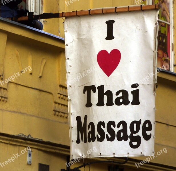 Ad Massage Tourists Heart Thai