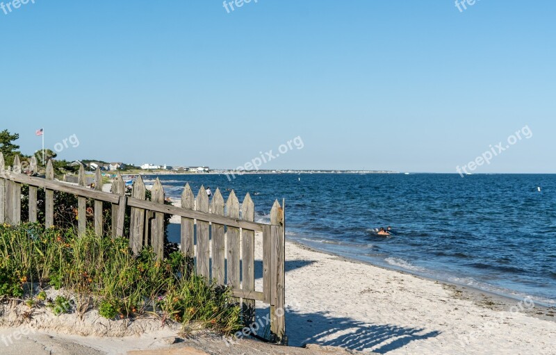 Cape Cod Yarmouth Massachusetts Beach Fence