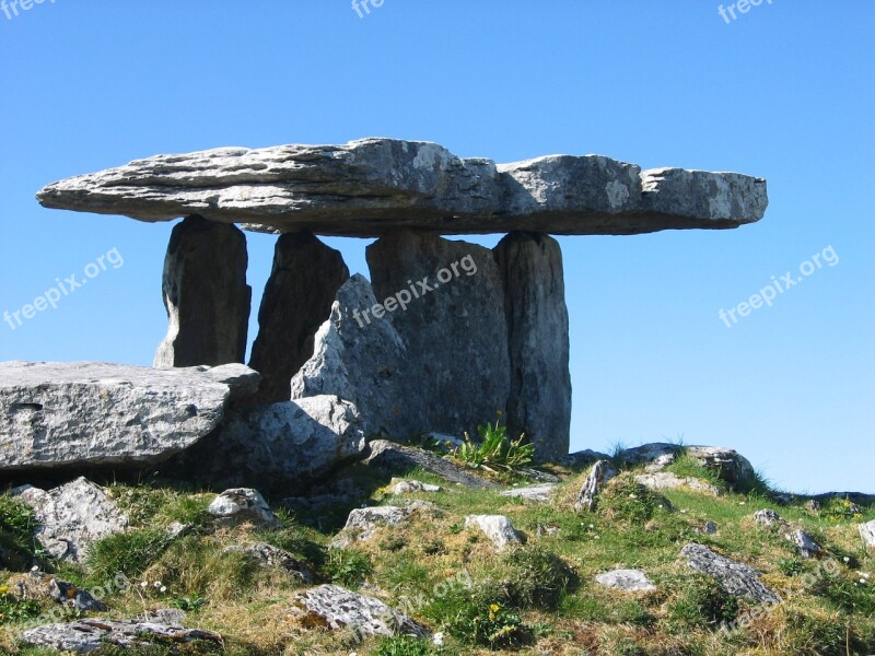 Burren Ireland Dolmen Free Photos