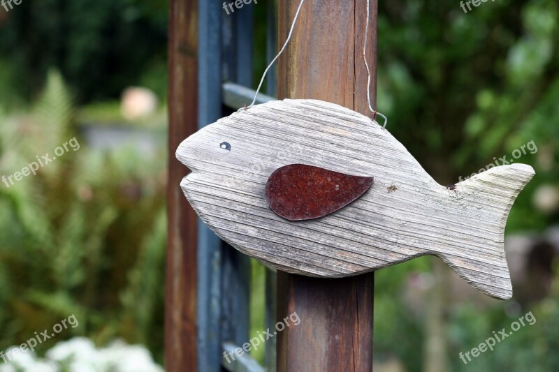 Fish Deco Wood Decorative Wall Decoration