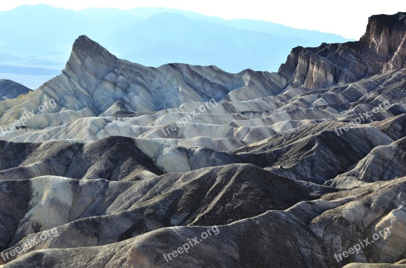 Death Valley Mountain Park National Dry Desert