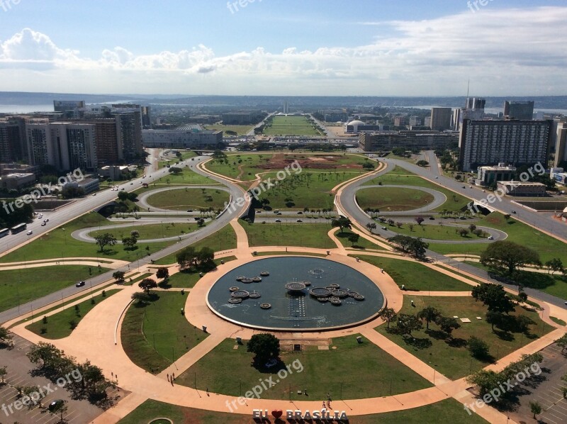 Square Brasilia Brazil Street Free Photos