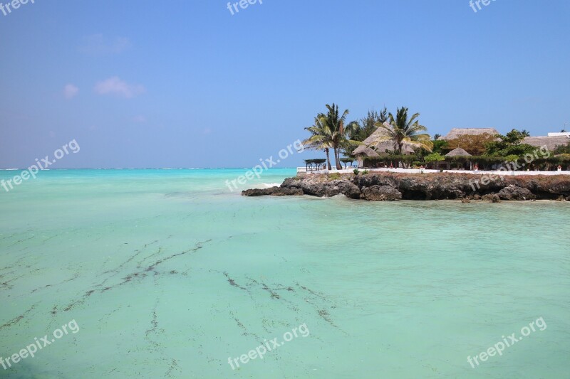 Sea Beach Cliffs Rock Paradise