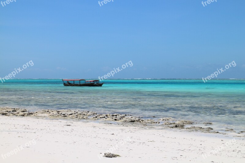 Beach Sand Sand Beach Long-tail Boat Ship