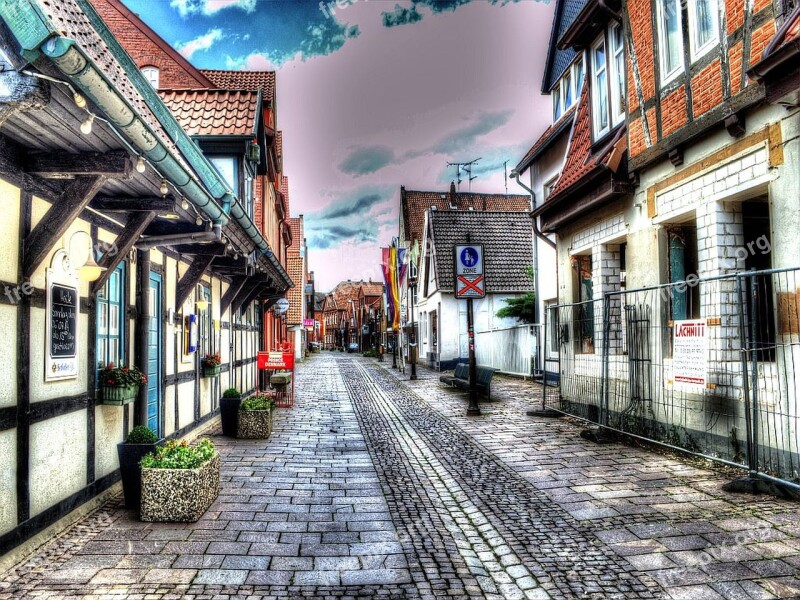 Hdr City Nienburg Weser Road