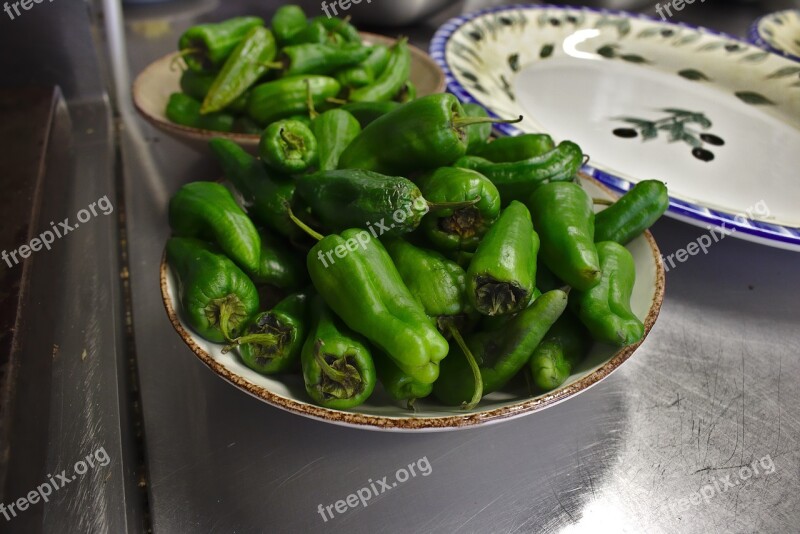 Paprika Green Peppers Green Eat Food