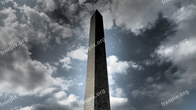 Monument Washington Washington Dc America Obelisk