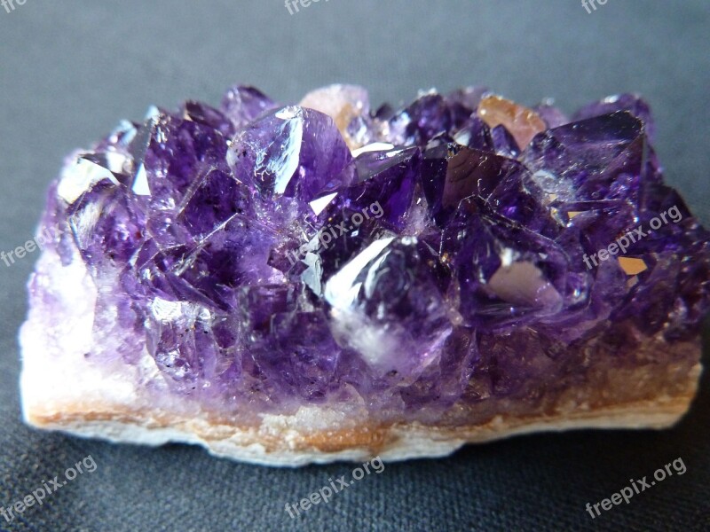 Amethyst Violet Crystal Cave Druze Gem Top