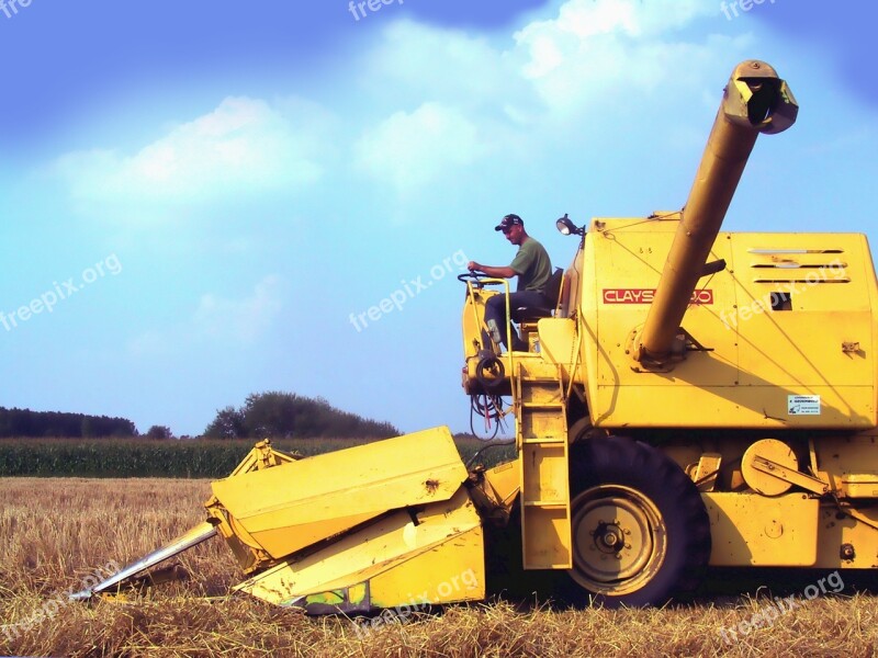 Combine Harvester Combine Clayson-140 Grain Harvest Agricultural Machinery