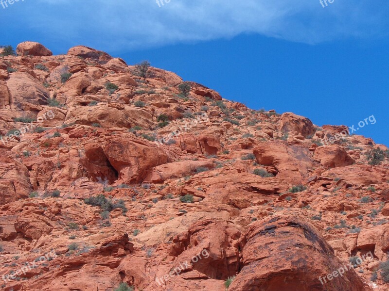 Mountain Rocks Climbing Calico Basin Red Rocks