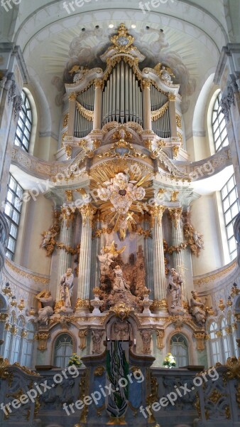 Dresden Church Dresden Frauenkirche Frauenkirche Altar