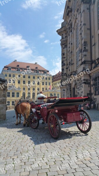 Dresden Church Dresden Frauenkirche Frauenkirche Cart