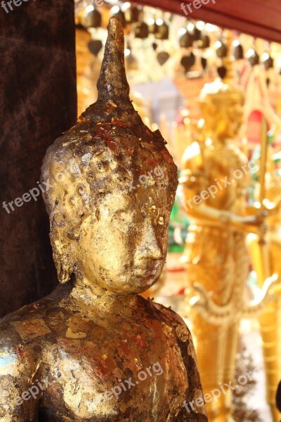 Buddha Thailand Temple Asia Gold