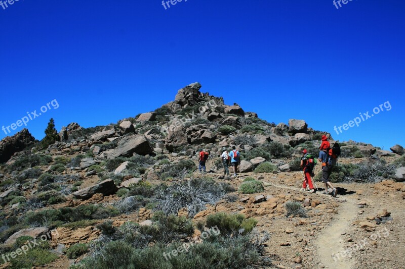 Canary Islands Teide National Park Hike Tenerife Spain