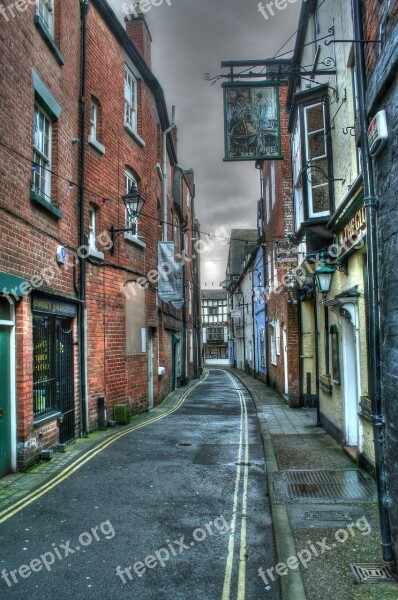 Ludlow Shropshire Tourist Town England