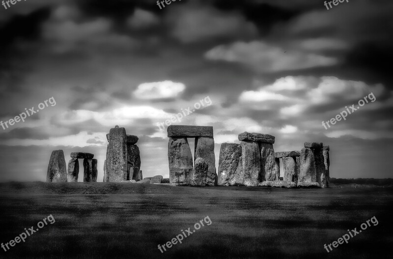 Stone Henge Monument Stone Prehistoric Henge