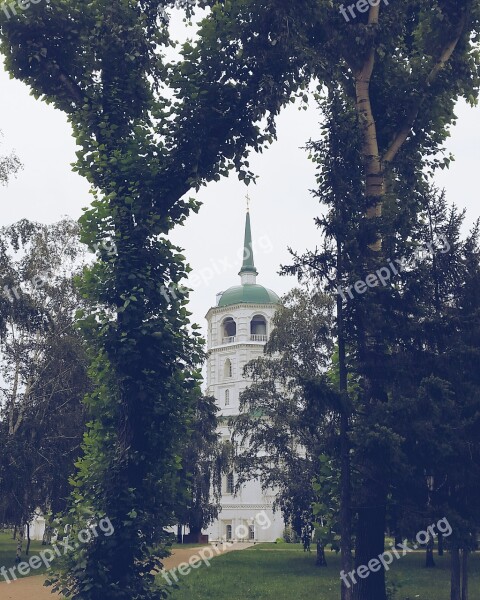 Church City Siberia Russia Sky