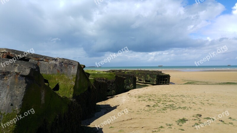 Beach Bunker France Longues-sur-mer War