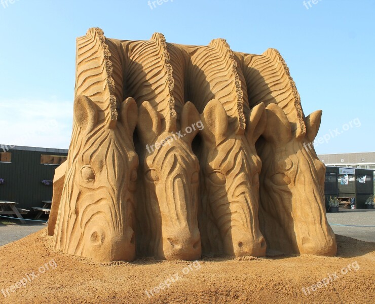 Sand Sand Sculpture Sculpture Denmark Danish