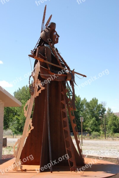 Image Rust Rust Color Native American Chief Joseph