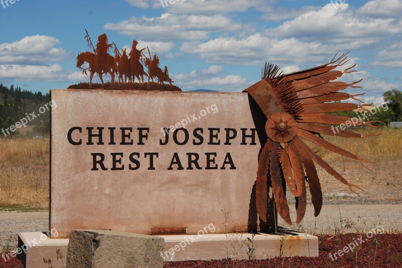 Announcement Resting Place Native American Chief Joseph Headdress