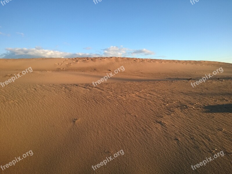 Deserted Sand Sky Nature Blue Sky