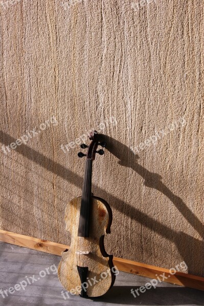 Violin Wall Shadow Instrument Music