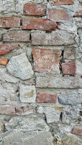 Wall Stone Bricks Building Plaster