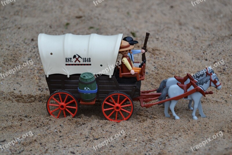 Playmobil Western Usa America Covered Wagon