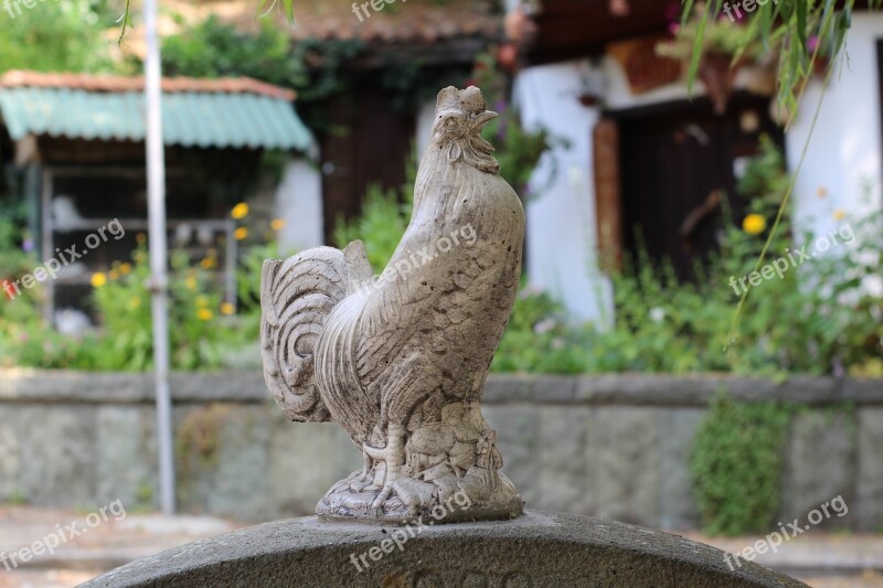 Cock Statue Ornamentation Bird Animal