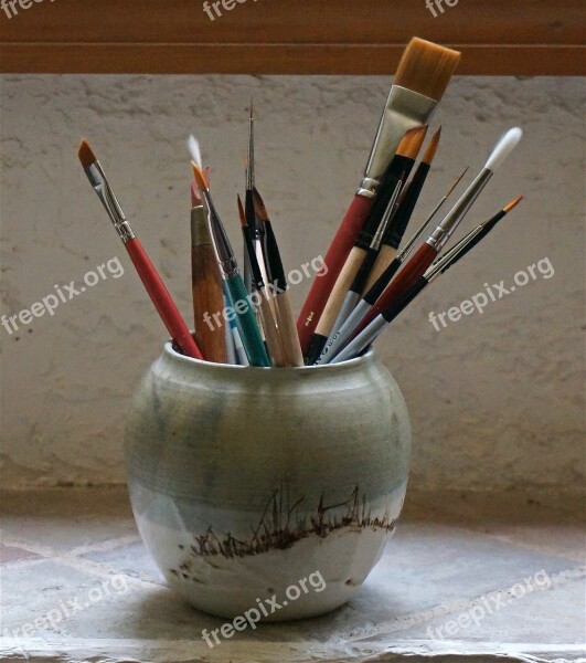 Paint Brushes Watercolor Art Craft Paint