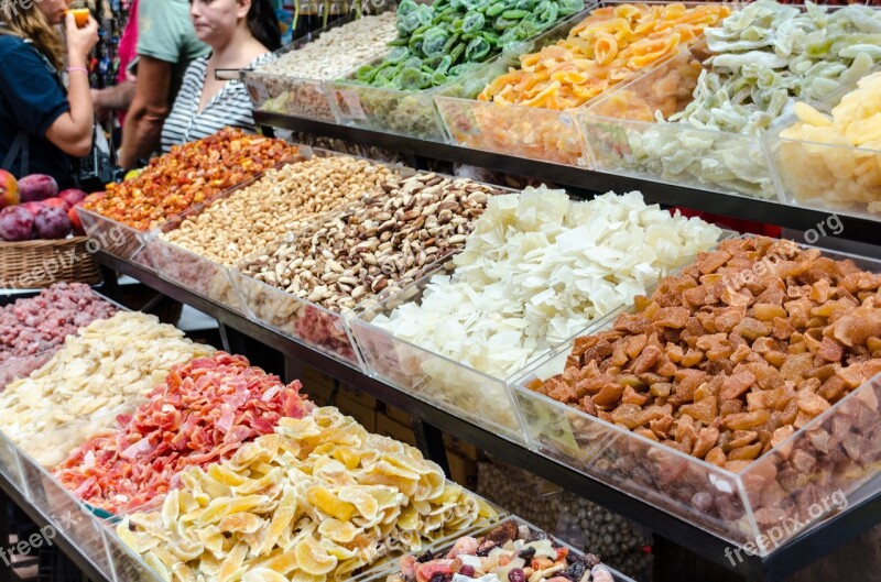 Dried Fruit Candy Madeira Funchal Portugal