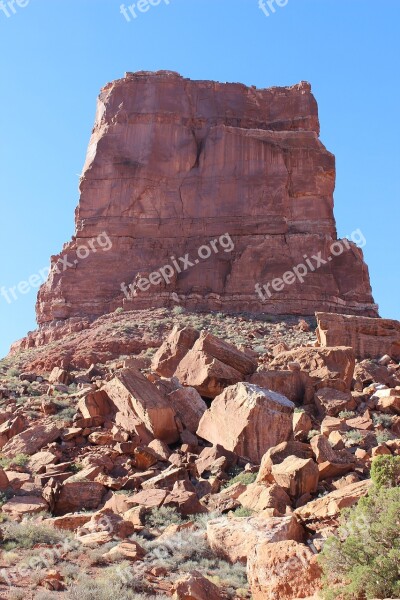 Southwest Mesa Rock Landmark America