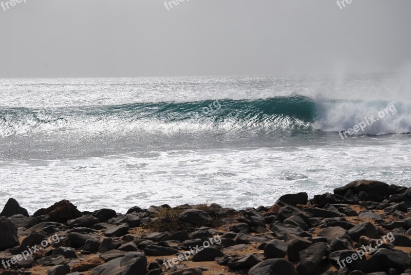 Cap Verde On The Island Of Sal Spot Punta Prata Surf Surfing Wave