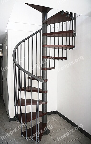 Staircase Spiral Staircase Architecture Wood Free Photos