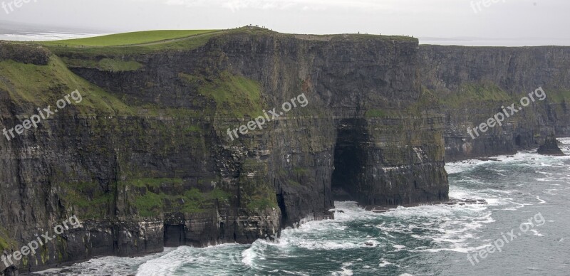 Cliffs Of Moher Ireland Nature Sea Water