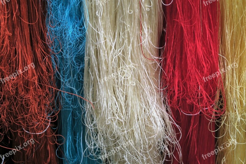 Silk Yarn Silk Weaving Free Photos