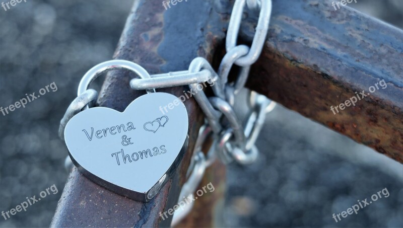 Love Padlock Commitment Union Symbol