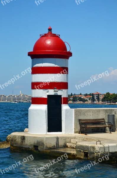 Zadar Lighthouse Croatia Port Dalmatia